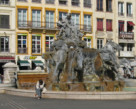 Bartholdi Fountain in Lyon France